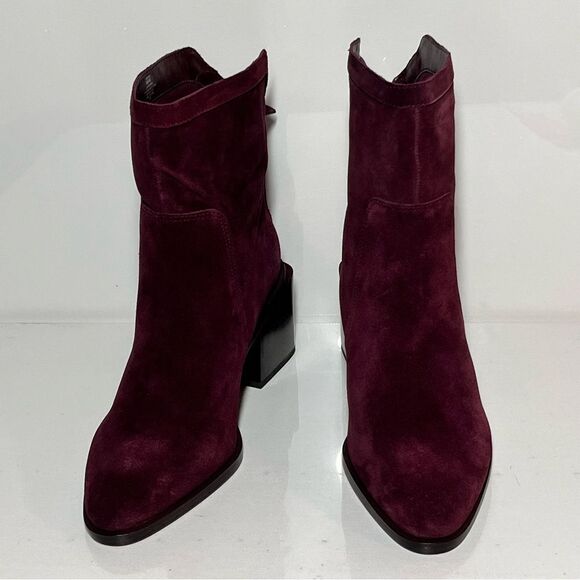 Vince Camuto Kortimy Water-Repellent Suede Mid-Shaft Boots - Picture 3 of 5